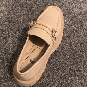 Zara Nude Lug Loafer